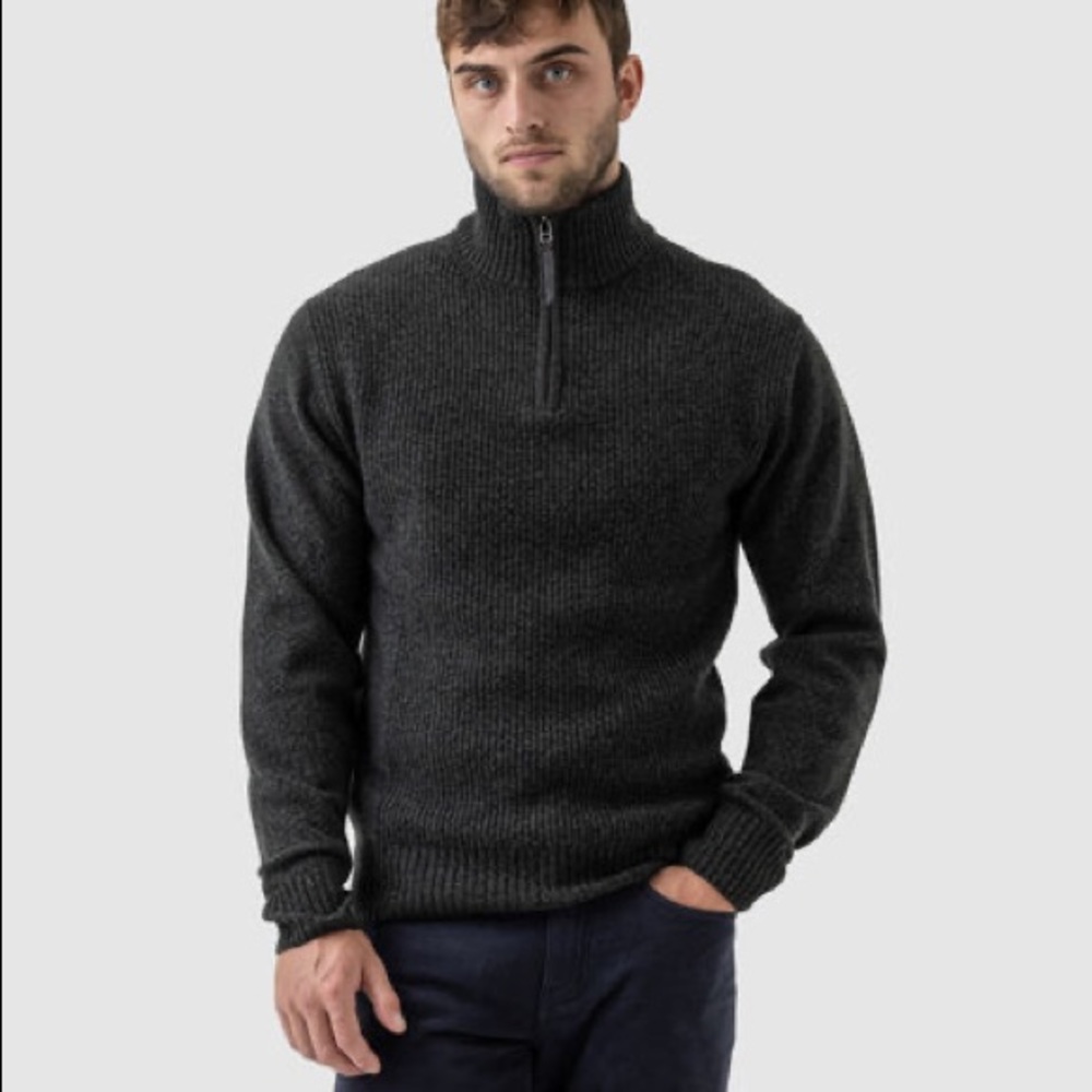 Peter Werth man SWEATSHIRT - CHARCOAL